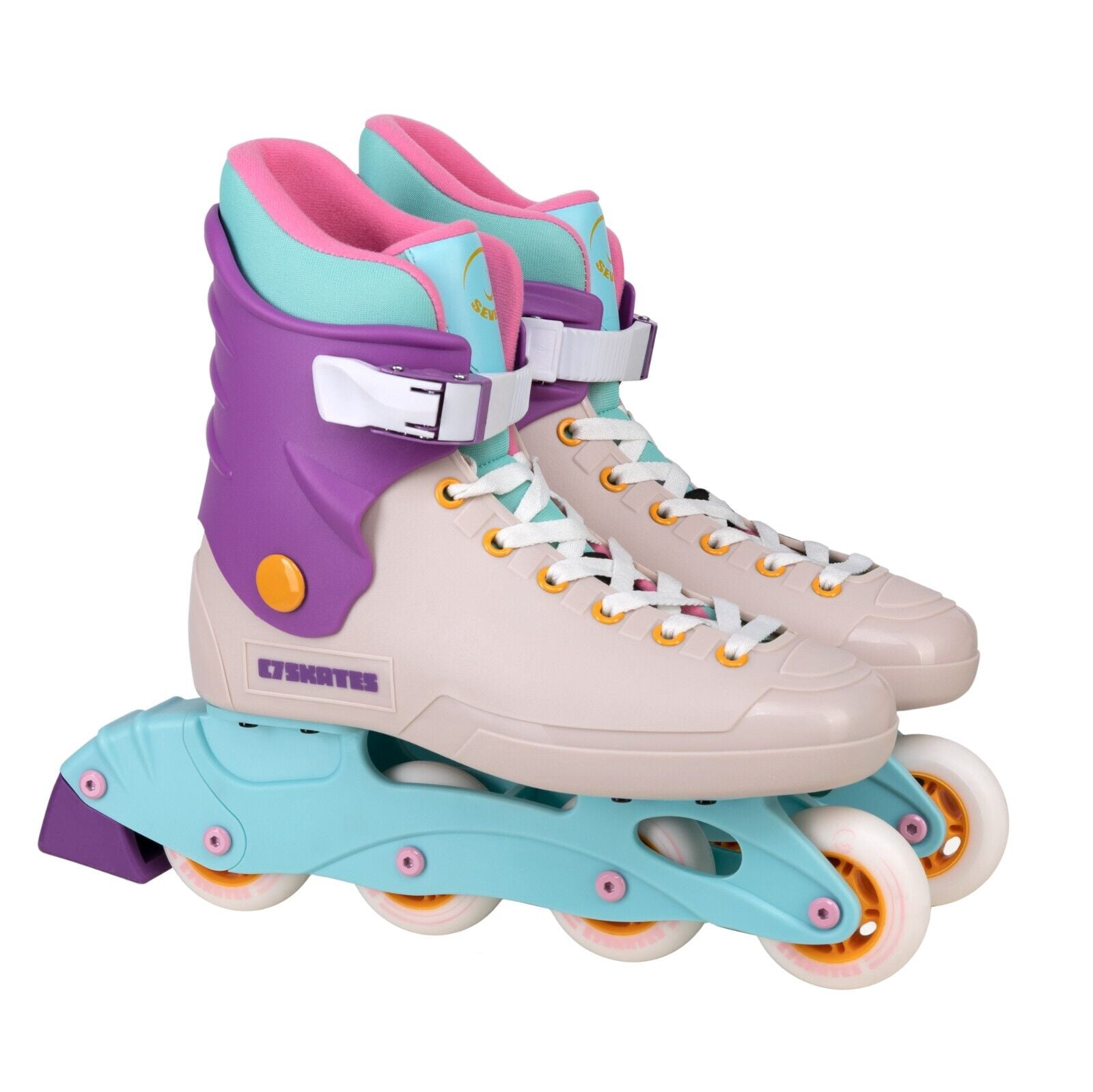 C7skates Fusion Nostalgic Adult Inline Skates For Women and Adult, Size 8