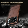 thumbnail image 5 of For iPhone 17 Pro Max Case Wallet, Allytechgroup PU Leather Cards Slots Flip Cover Stand Anti-Scratch Shockproof Protective Magnetic Phone Case Shell for Apple iPhone 17 Pro Max, Blue, 5 of 8