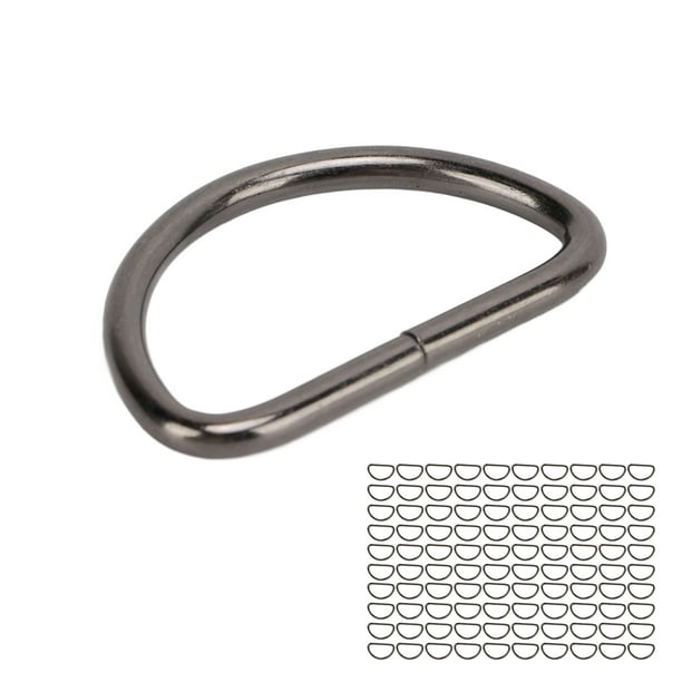 Anillos En D De Metal, Anillos En D Semicirculares De Servicio Pesado Multiusos Resistentes A La Corrosión Para Maletas Para Mascotas Para Correas De Pecho Para Perros OTVIAP Gris
