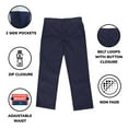 thumbnail image 3 of Boy's Flat Front School Uniform Pants, 3 of 5
