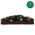 thumbnail image 5 of FurHaven Pet Products Plush & Suede Memory Top Sofa Pet Bed for Dogs & Cats - Espresso, Large, 5 of 13