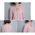 thumbnail image 2 of Elegant Women Long Sleeve Chiffon Shirt Tops Blouse OL Work Lady Career Suit Top, 2 of 3