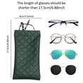 thumbnail image 3 of LifeArt 3 Pack Squeeze Top Glasses Pouch Portable Sunglasses Case Soft PU Leather (3 Green), 3 of 7