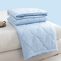 suxuMhao Blue Summer Quilts, 100*150cm Thin Quilt, Light Weight Quilts Coverlet for Summer, Breathable, cool & comfortable,Soft Comfortable Quilts for Bed, Machine washable,1 Piece