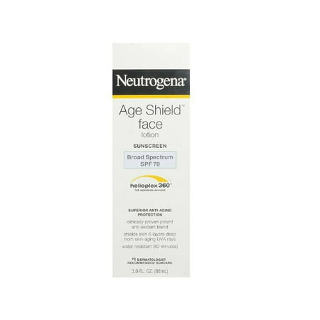 Neutrogena Age Shield Face Lotion Sunscreen Broad Spectrum SPF 70 - 3 (Best Sunblock For Face Spf 100)