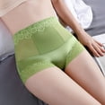 thumbnail image 5 of Bigersell Lace Underwear for Women Clearance Cotton Boyshort Underwear Women Boy Shorts Panty Style P-1677 Cotton Boyshort Panties Ladies Thong Briefs Mid Waist Women's Bikini Panties Green XXL, 5 of 5