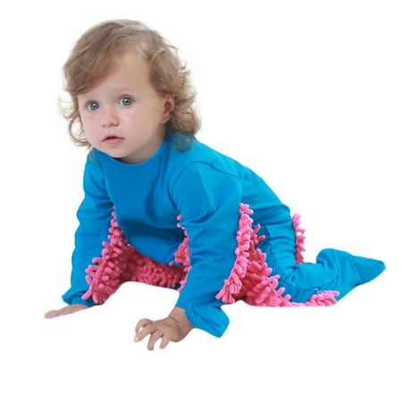 

YWDJ 2022 Baby Onesies Newborn Infant Baby Girls Boys Crawling Baby Solid Mop Onesie Romper Jumpsuit Hot Pink 90