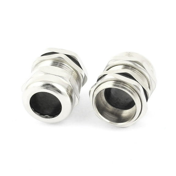 Unique Bargains 2 Pcs Metal Water Resistant M22 Type 10mm to 14mm Cable Gland Connector