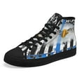 thumbnail image 7 of Back The Blue American Eagle High Top Canvas Shoes Sneakers Black Size 11, 7 of 7