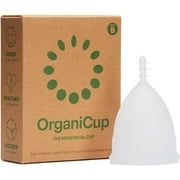 OrganiCup Menstrual Cup - Size B/Large - Reusable Period Cup - Pad and Tampon Alternative - Light to Heavy Flow - Not Offered in California