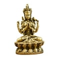thumbnail image 3 of deevoka Buddha Statue Buddhism Resin Spiritual Decor for Office Living Room Tabletop A, 3 of 9
