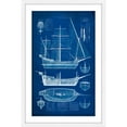 thumbnail image 3 of Marmont Hill "Ship Blueprint I" Framed Painting Print, 3 of 5