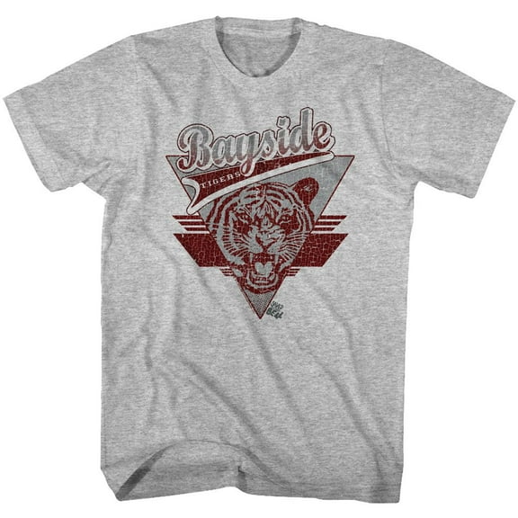 Saved By The Bell Tiger Pride Gray Heather Adult T-Shirt 4Xl