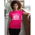 thumbnail image 3 of Tackle Breast Cancer Support Unisex Men's T-shirt, S, Cyber Pink, 3 of 6