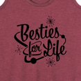 thumbnail image 3 of Instant Message - Besties For Life - Women's Racerback Tank Top, 3 of 6