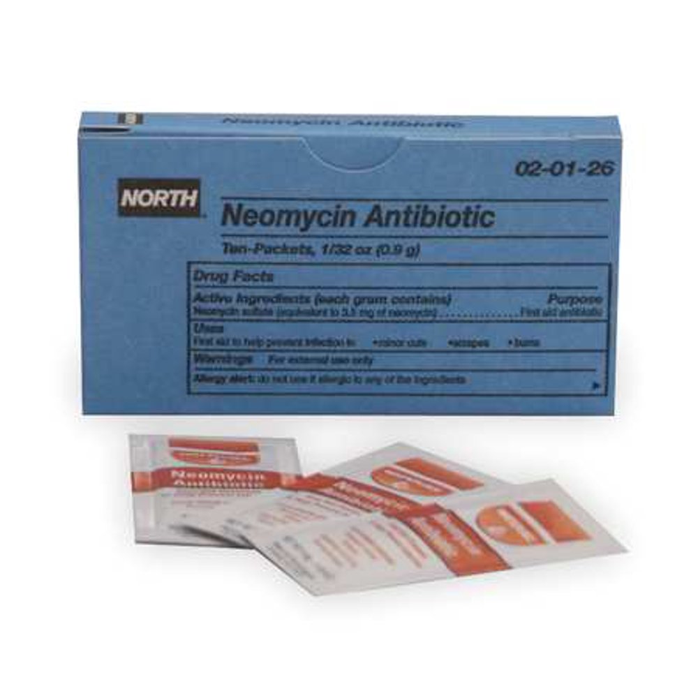 North 20126 1 Gram Pouch Single Neomycin Antibiotic Ointment (10 Per