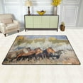 thumbnail image 2 of SKYSONIC 72x48in Fall Horses Area Rug, Autumn Prairie Non-Slip Floor Carpet for Indoor Living Dining Room and Bedroom Area, 2 of 7