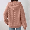 thumbnail image 4 of Puliio Hoodies For Womens Solid Color Long Sleeve Drawstring Pullover Top Womens Winter Fall Casual Losse Trendy Loungewear Hoodless Sweatshirts, 4 of 6