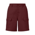 thumbnail image 5 of Gunia Womens Hiking Shorts Bermuda Shorts Casual Summer High Waist With Pockets Outdoor Beach Cargo Shorts L, 5 of 5