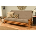 thumbnail image 2 of Kodiak Furniture Monterey Futon with Linen Fabric Mattress in Gray/Butternut, 2 of 4