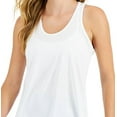thumbnail image 2 of ID Ideology Womens Embossed Star Racerback Tank Bright White S, 2 of 3