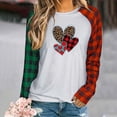 thumbnail image 1 of Nouveaux Hauts pour Femmes 2023 Mode Col Rond T-Shirt à Manches Longues Automne Imprimé Blouse Ample Hauts Grande Taille Chemise à Manches Longues pour Femmes, 1 of 5