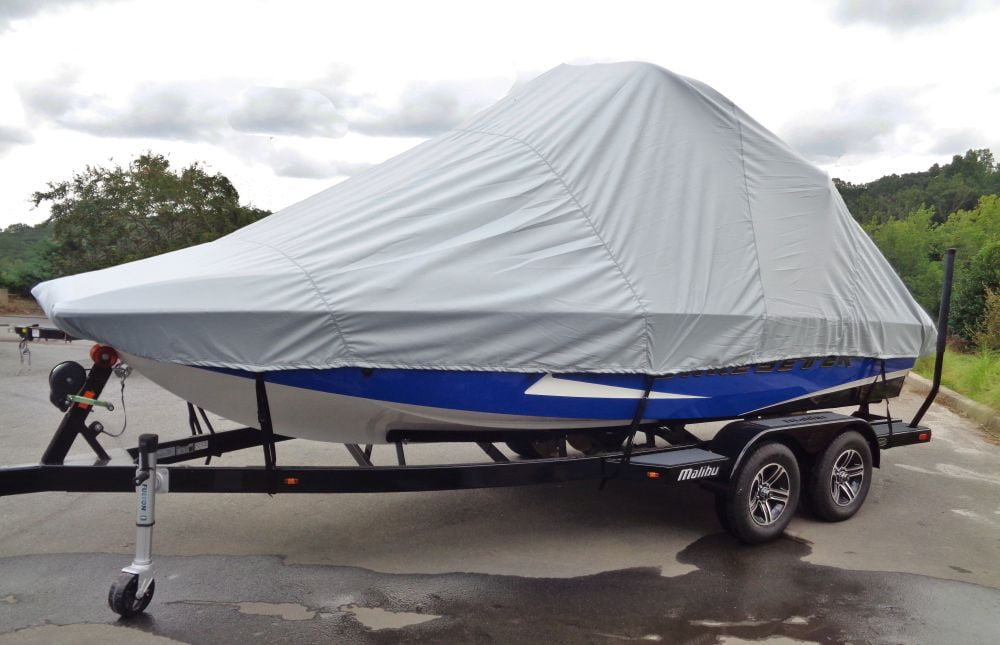 Deluxe V-Hull Fishing Tournament boat w/Ski Wakeboard Tower Boat Cover 20'L
