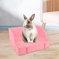 thumbnail image 2 of Caja de arena para conejos, 2 uds., inodoro para mascotas, bandeja de arena para animales para de plástico, 2 of 2