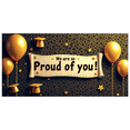 thumbnail image 2 of Black Background Gold Balloons Stars Banner with We are so Proud of you Text, Party Decoration Backdrop, for Celebration Events Graduation Parties Achievement Parties Photo Backdrops, 2 of 4