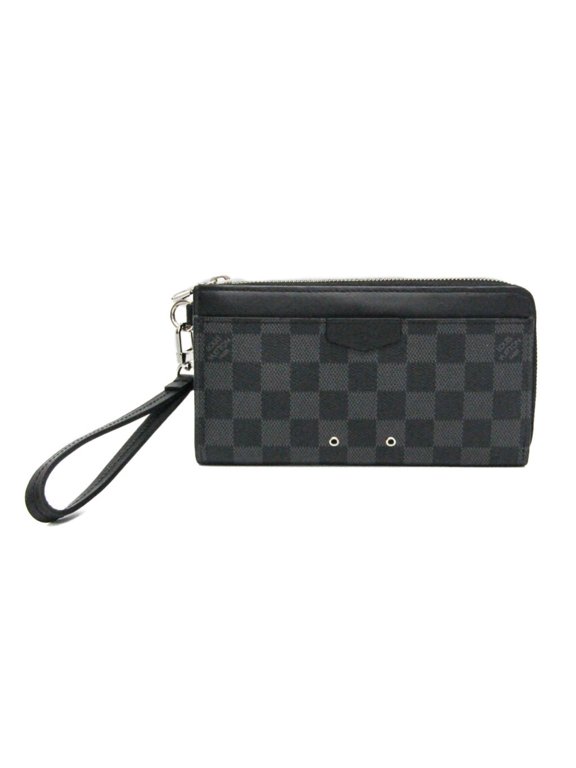 Pre-Owned Louis Vuitton Damier Graphite Zippy Dragon N60379 Men's Damier Graphite Long Wallet...