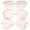 3-Pack | Teardrop/Hexagon/Crossbar, variant on sunglassLA Female Mod Fashion Teardrop Rimless Mirror Flat Lens Metal Frame Aviator Sunglasses 58mm (Gold / Pink Mirror) - 58mm