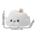 thumbnail image 3 of Cute Cloud Shaped Rechargeable Silicone Night Light, Soft Warm & RGB Color Changing Lamp, Portable Dimmable LED Bedside Lamp for Bedroom Dorm Office Home Decor Holiday Gift, 3 of 7
