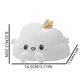 thumbnail image 3 of Lámpara de noche de silicona en forma de nube, lámpara recargable de apretador para dormitorio, oficina, oficina, regalo de decoración del hogar, 3 of 7