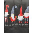 thumbnail image 3 of FOCUSNORM Women Juniors Christmas Printed Sweatshirt, Hooded Pullover with Pocket, Drawstring, 3 of 8
