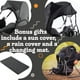 thumbnail image 3 of Mochila portabebés para senderismo: cómodo sistema de portabebés para niños pequeños/bebés con almohadilla para cambiar pañales, bolsillo aislado + capota para lluvia y sol para proteger a su hijo, 3 of 5