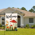 thumbnail image 2 of Amhnf Welcome Mushroom Garden Flag For Home Outdoor Garden Yard Decor 12x18 inch, 2 of 5