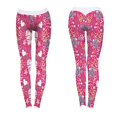 thumbnail image 4 of Pantalones deportivos de yoga para mujer, mallas push up de cadera, entrenamiento físico (rojo L), 4 of 8