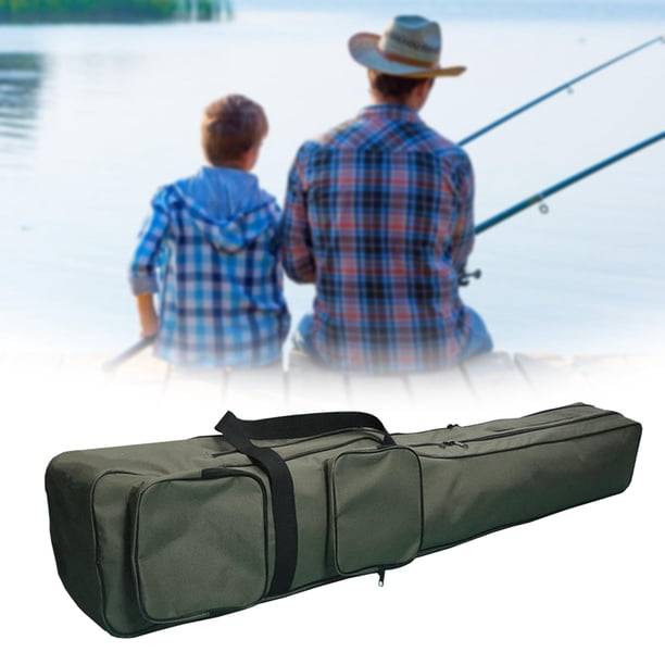 Sac De Rangement Pour Canne à Pêche – Toile Résistante, 120 Ou 130 Cm, Cordon Ajustable, Bretelles, Bleu Foncé Ou Kaki