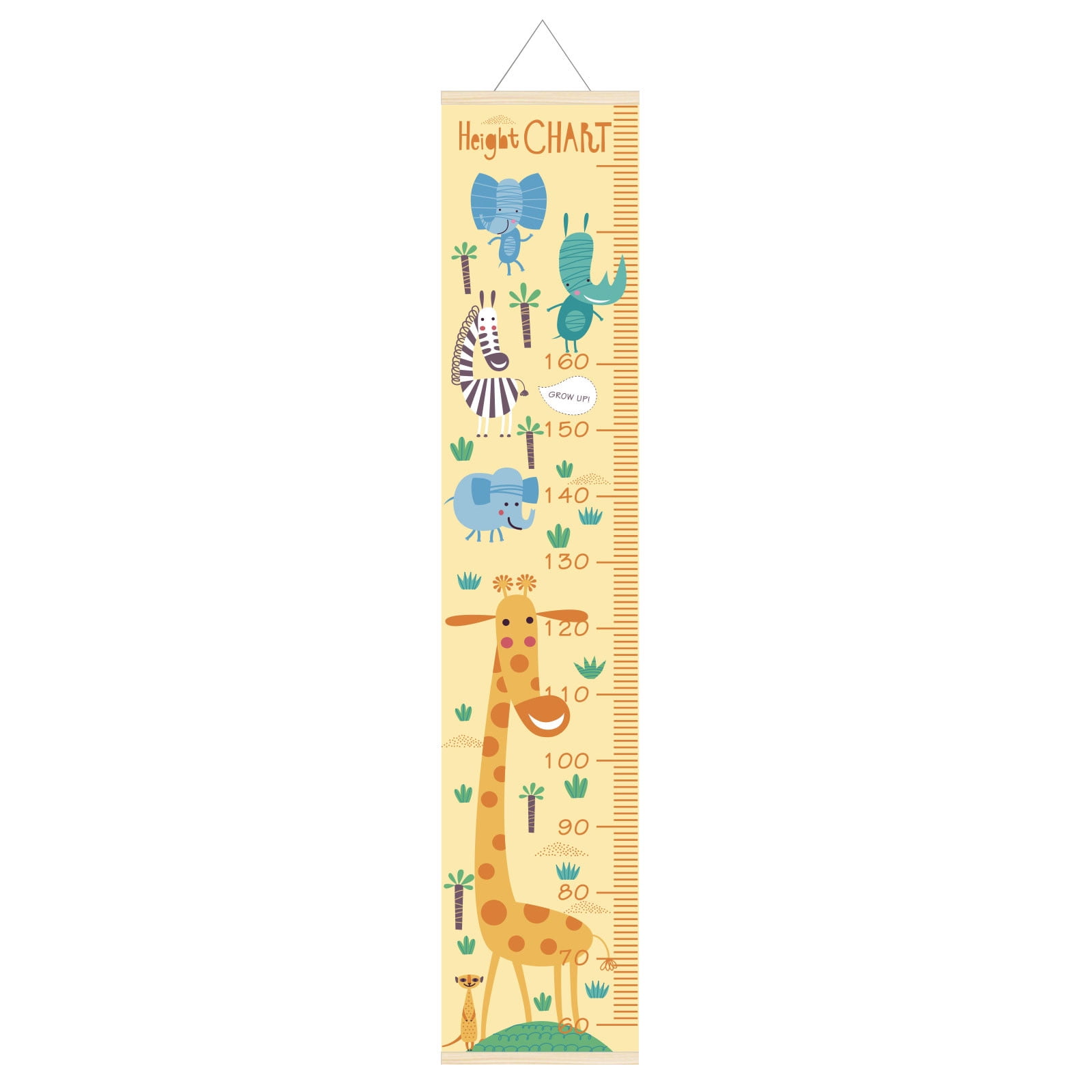 Jeashchat Baby Chart Handing Ruler Wall Decor For Kids Canvas Removable