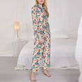 thumbnail image 3 of Yiaed Barbecue Print Pajamas Women's Long Sleeve Sleepwear Soft Button Down Loungewear Pjs Lounge Set Nightwear Womens Pajama Pants-X-Large, 3 of 7