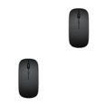 thumbnail image 4 of sweethay Ratón inalámbrico de 2,4 Ghz, apagado automático, 1600 DPI, ratón ergonómico, minireceptor USB, accesorio para PC de escritorio, No.01 2Conjunto, 4 of 6