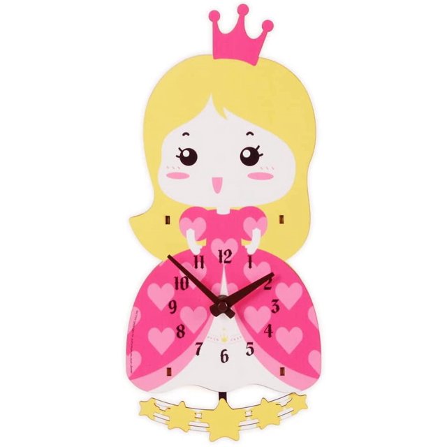 Reloj de pared de madera para guardería, guardería, guardería, decoración de pared decorativa 3D, funciona con pilas, reloj de pared de madera sin garrapatas con reloj de aprendizaje para niños, decor