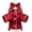 Red, variant on Dog Silk Pajamas, Christmas Lapel Pet Sleepwear Shirts Bulldog Chihuahua Yorkie Pjs,Comfortable Breathable Two-Legged Cat Costumes Dog Clothes （Burgundy Bow)