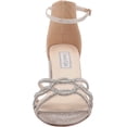 thumbnail image 2 of Touch Ups Womens Zoey Ankle Strap Evening Sandals Beige 7 Wide (C,D,W), 2 of 8