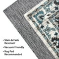 thumbnail image 3 of Mainstays Neutral Medallion Persian, Faux Layered, Indoor Area Rug, 5'x7', 3 of 7