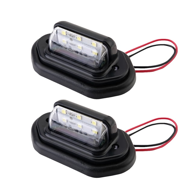 KAKOWELY car 2pcs Universal Led Car License Plate Lights Side Marking Lights Rear License Plate Lights Car License Plate Lights Car License Plates Lights2.83"X1.73"X1.18"