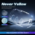 thumbnail image 6 of Lens Protector Cover Accessories Compatible with Meta Quest 3, Hard Shell Protective Shell Cover, Camera Lens Protector Compatible with Oculus VR Headset Bundle-Crystal Clear, 6 of 6