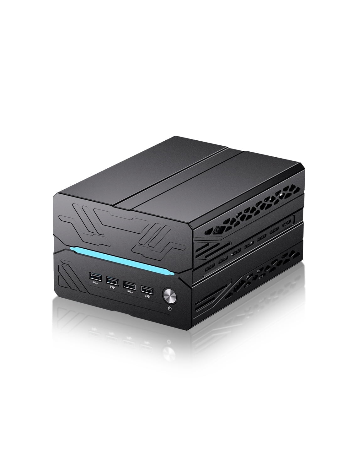 Thdeukoty Mini Gaming Pc Core i9-14900F(24C, 32T) 32GB RAM 1TB SSD, Desktop Computer with RTX 5060Ti 16G, WiFi 7, BT5.4, RJ45 Port, Quad Display for Gaming/Design/Office