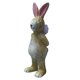 thumbnail image 2 of Decoración de figuritas de conejo de Pascua - Estatua clásica de conejo de resina con pajarita y sombrero de copa, adorno vintage de primavera, exposición de mesa de una sola pieza, 2 of 4
