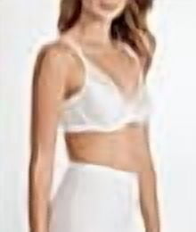 Women's Bali DF3386 One Smooth U Lace Minimizer Underwire Bra (White 40C)